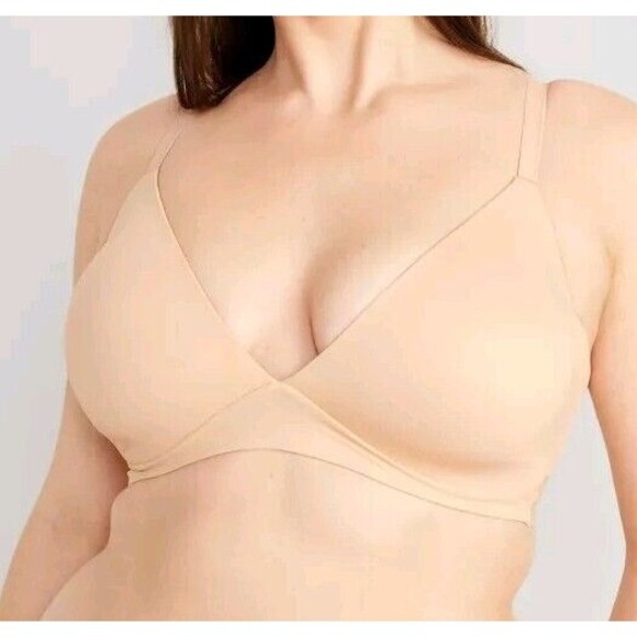 NWT Women's Old Navy Full Coverage Wireless Innovation Bra Size 38DD Frappe - Picture 2 of 7